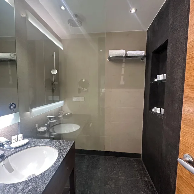 غرفة كبيرة بسرير كينج مع أريكة، HYATT PLACE HAMPI 5/6