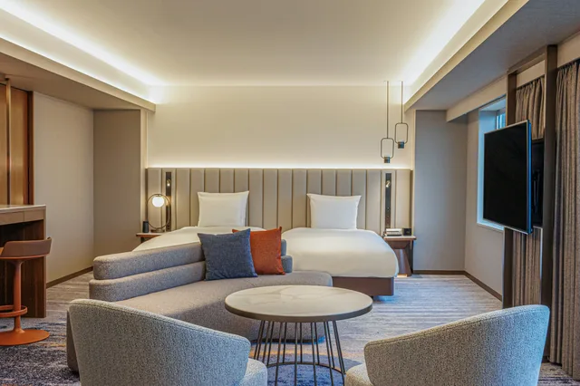 جناح جونيور بسريرين منفصلين مع دخول الصالة، Ana Crowne Plaza Hotel Hiroshima 2/3