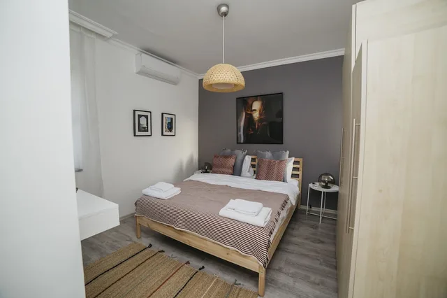 كوخ عائلي بسريرين منفصلين وسرير كوين بشرفة بغرفتي نوم مع أريكة، True Blue Boutique Hotel Kalkan 1/6