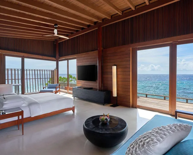 Overwater, Pool, Sunset, Villa, King Bed، Park Hyatt Maldives Hadahaa 1/1