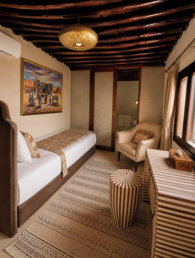 غرفة قياسية بسرير كوين وسرير فردي، Riad El Maâti 1/4