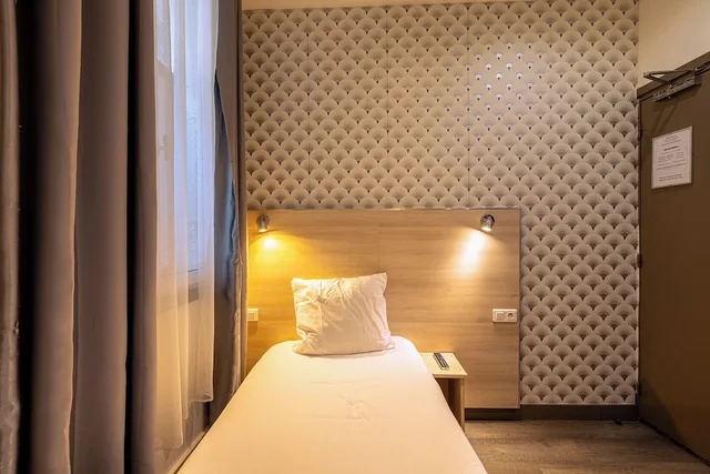 غرفة مفردة بسرير فردي، Hotel Aix Europe 2/3