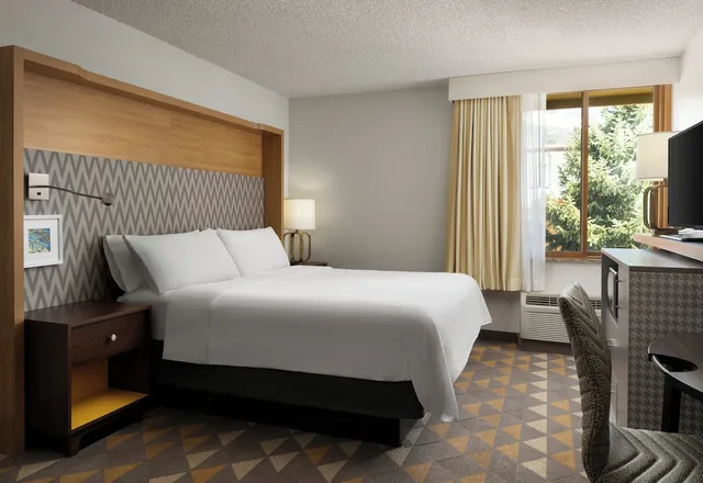 غرفة بسرير كينج بإطلالة على الجبل يُسمح فيها بالحيوانات الأليفة، Holiday Inn Steamboat Springs 3/10
