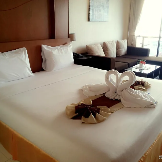 غرفة سوبيريور بسرير مزدوج أو سريرين منفصلين بإطلالة على البحر، Seaview Hotel Sriracha 3/10