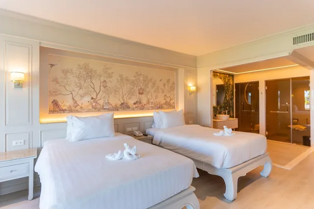 غرفة غراند بسريرين منفصلين، The Hotspring Beach Resort and Spa 2/4