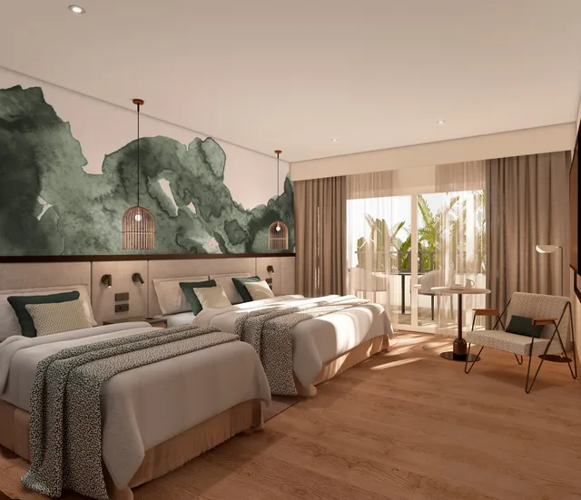 غرفة بسرير مزدوج بإطلالة، Dreams Lanzarote Playa Dorada Resort Spa 2/2