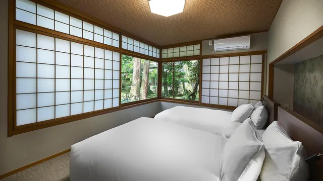 Japanese Western, Suite, Garden View, Private Hot Spring Bath، Hoshi 1/1
