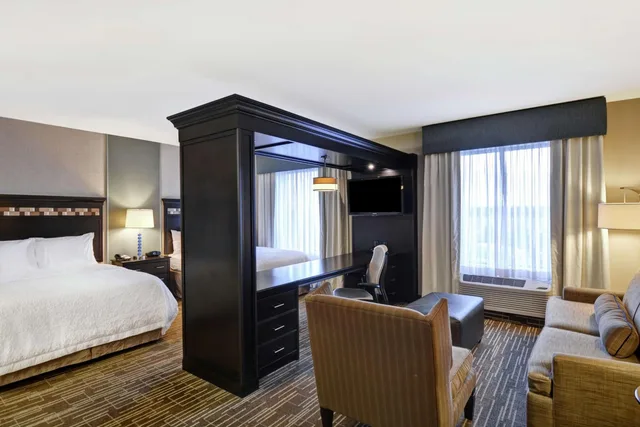 جناح استوديو بسريرين كوين مع أريكة، Hampton Inn & Suites Denver/Airport-Gateway Park 1/6