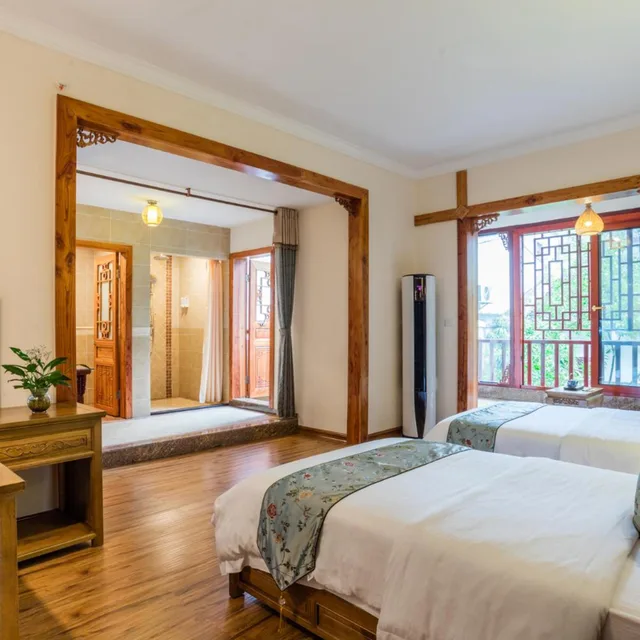 غرفة سوبيريور بسريرين منفصلين، Yangshuo River View Hotel 3/9