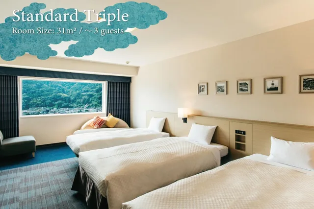 غرفة قياسية ثلاثية، KAMENOI HOTEL Beppu 1/5