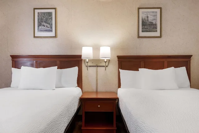 Room, 2 Double Beds, Exterior Entrance، Ramada by Wyndham State College Hotel & Conference Center 5/10