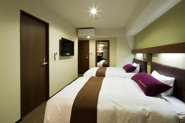Room, Twin Beds, Green Rich Hotel Kyoto Eki Minami 3/7