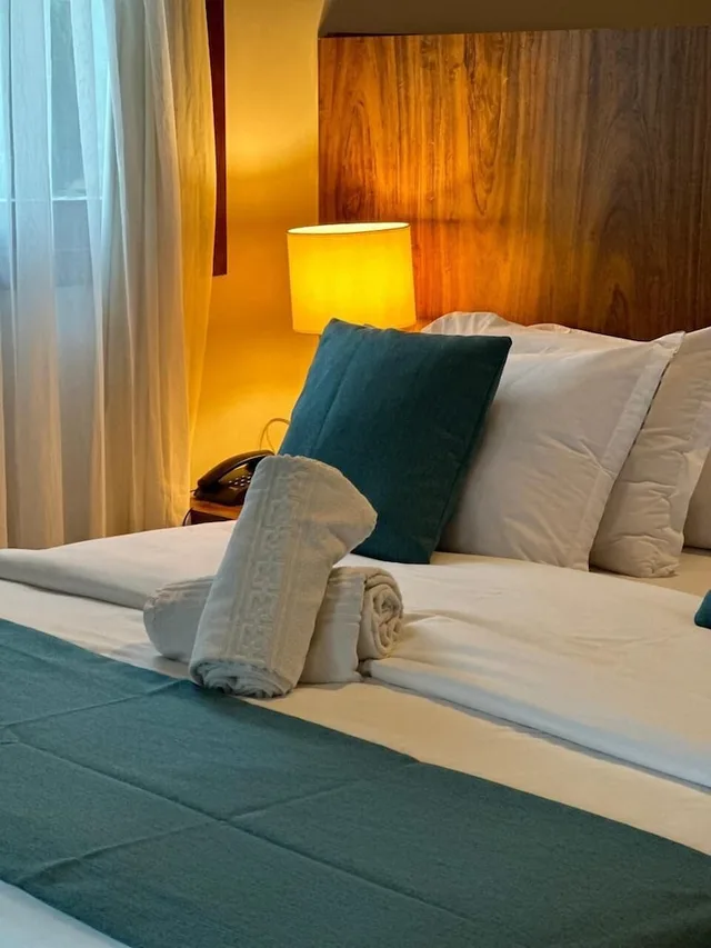 غرفة فاخرة عائلية بسريرين منفصلين بإطلالة على الحديقة مع أريكة، Pipa Lagoa Hotel 6/8