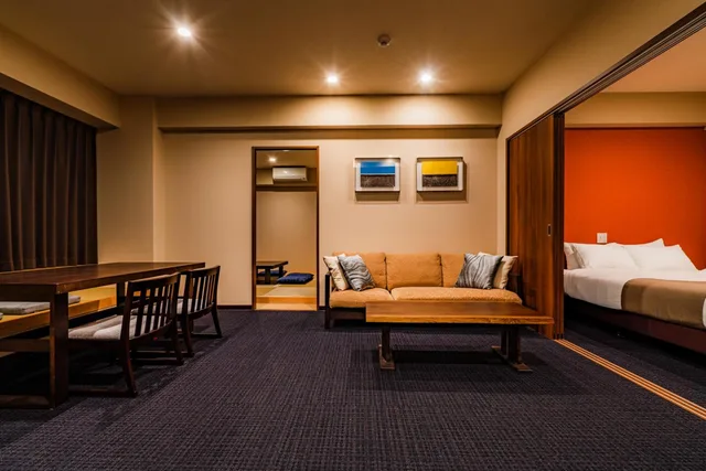 جناح بسرير كوين بجاكوزي، Randor Residential Hotel Kyoto Suites 2/7
