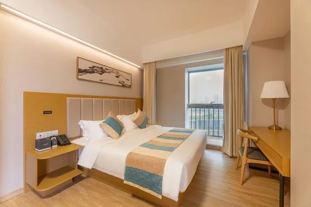 غرفة بانورامية بسرير كوين، VX Wuxi Xinwu District Administrative Center Wanda Plaza Hotel 1/2