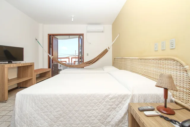 غرفة سوبيريور ديلوكس ثلاثية بسرير كوين وسرير فردي، Marambaia Apart Hotel 4/8