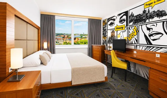 Superior, Double Bed, City View, Hotel Uno Prague 4/7