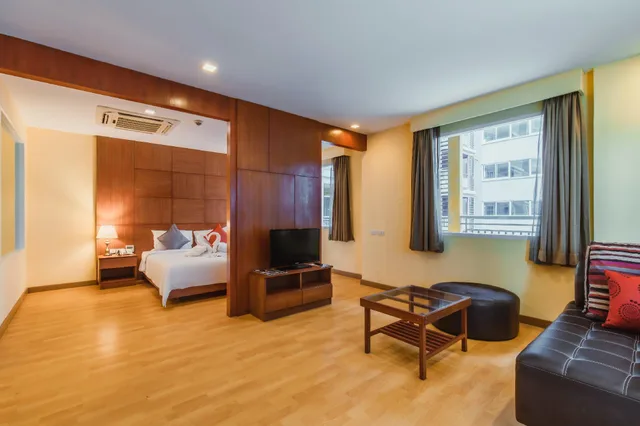 جناح عائلي بإطلالة على المسبح، Elite Suites Patong 1/2