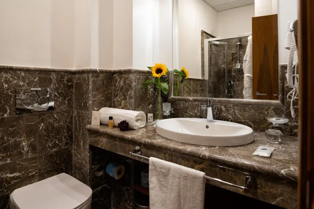 غرفة بسرير مزدوج أو سريرين منفصلين، Taormina Park Hotel 5/10