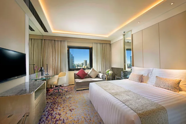 غرفة ديلوكس بسرير كينج، Kempinski Hotel Beijing Yansha centre 1/2