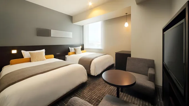 Renovated, Twin Beds, Sendai Washington Hotel 1/2