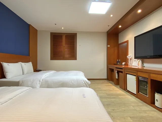 غرفة بريميير بسرير مزدوج وسرير فردي، Benikea Hotel Daelim 2/7