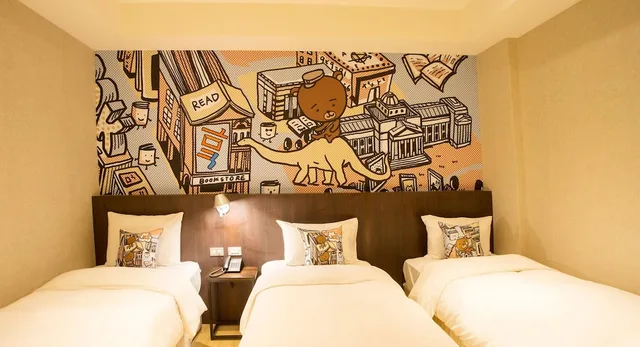 Business, Triple, 3 Beds, No Window، Just Live Inn Taipei Station 3/6