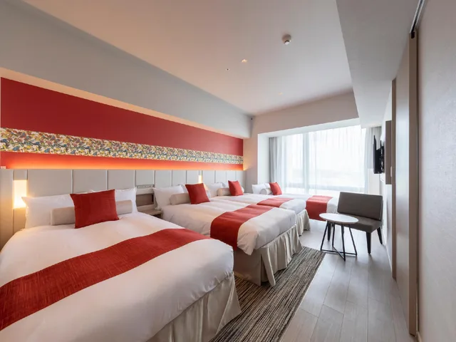 غرفة عائلية بسريرين، Hewitt Resort Naha 1/1