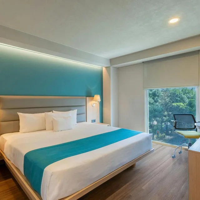 جناح بسرير مزدوج أو سريرين منفصلين بغرفة نوم واحدة مع أريكة، City Express Suites by Marriott Ciudad de Mexico Anzures 2/10