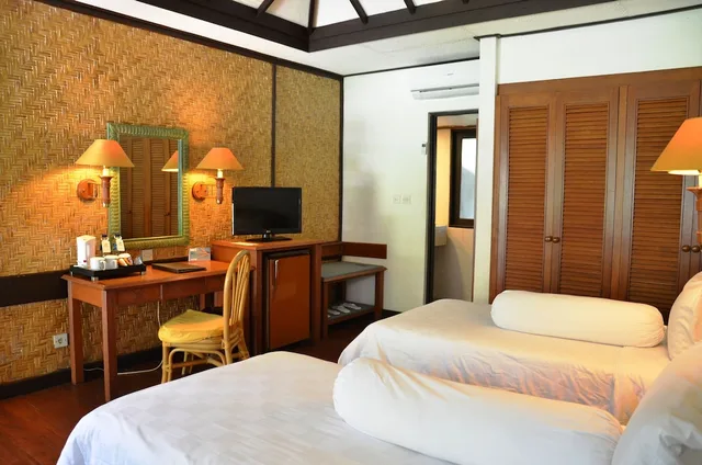 بنغل بسريرين منفصلين بإطلالة على الحديقة، Merumatta Senggigi Lombok 5/10