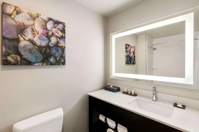 غرفة بسرير كينج بمطبخ لذوي الإعاقة، La Quinta Inn And Suites by Wyndham Burlington 4/5