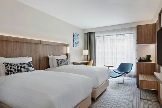 غرفة قياسية بسريرين منفصلين بإطلالة على الفناء، Courtyard by Marriott Szczecin City 1/4