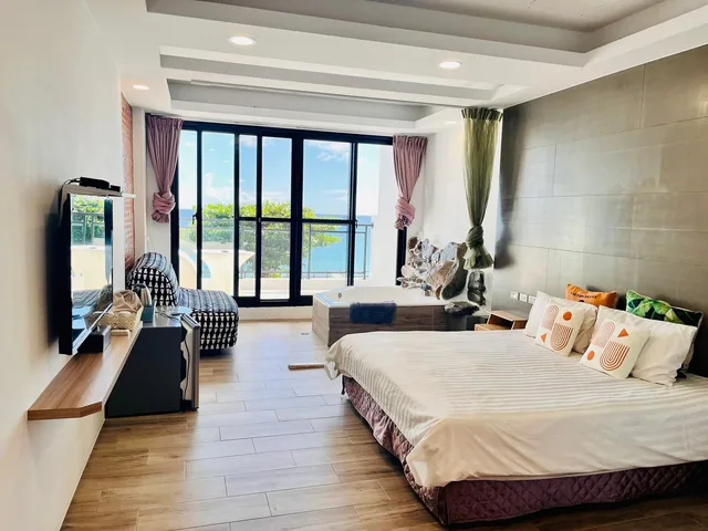 غرفة بسرير مزدوج بإطلالة على البحر، Rockhand Homestay 3/3