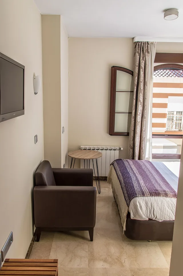 غرفة مفردة بسرير مزدوج، Hotel Sevilla 2/5