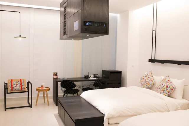 غرفة ديلوكس رباعية بسريرين مزدوجين، The Place Tainan 3/10