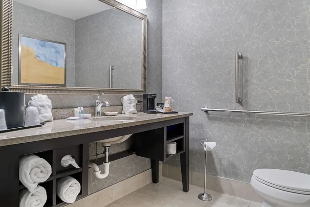 غرفة بسرير كوين لذوي الإعاقة، Comfort Inn Plainwell, MI 2/3