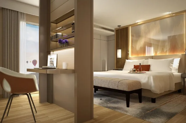 غرفة سوبيريور بسريرين منفصلين بإطلالة على المدينة، Cappadocia Marriott Hotel 3/6