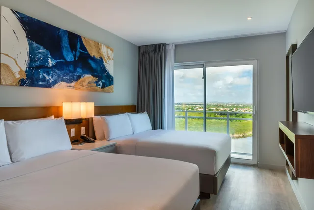 جناح كلاسيكي بسرير مزدوج بإطلالة على البحيرة، Embassy Suites by Hilton Aruba Resort 1/4