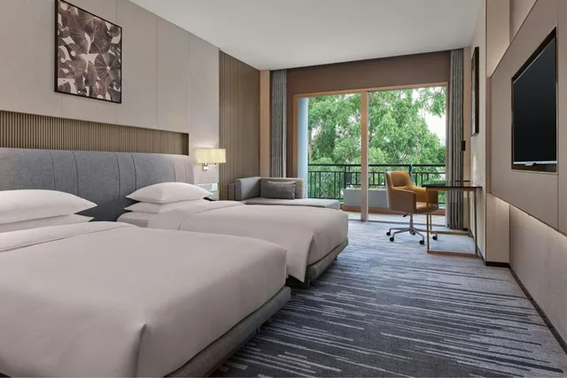 Guest Room, Deluxe, Twin Beds, City View, Dongguan Forum Hotel and Apartment 5/9
