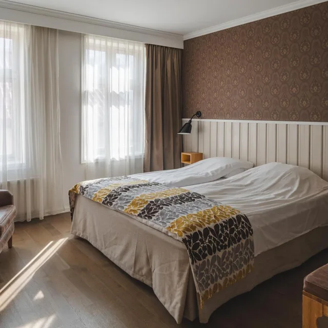 غرفة بسرير مزدوج أو سريرين منفصلين، Grand Hotell Egersund 5/10