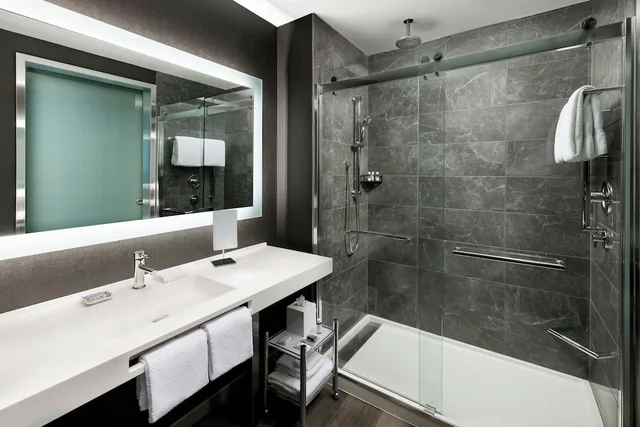 غرفة بسرير كينج لذوي الإعاقة، AC Hotel by Marriott Bethesda Downtown 3/4