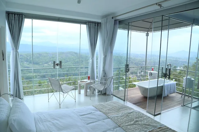 غرفة غراند ديلوكس بسرير مزدوج بإطلالة على الجبل، Sky Pavilion 3/3