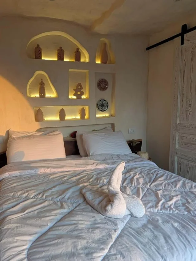 غرفة أساسية بسرير كينج بإطلالة على الجبل، 3 Pyramids View Inn 5/10