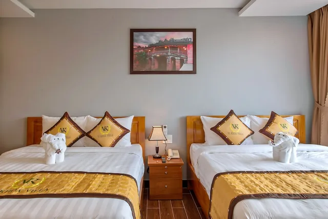 غرفة عائلية بسريرين كوين بإطلالة على المدينة بشرفة، Hoi An Vi Khoa Villa 1/7