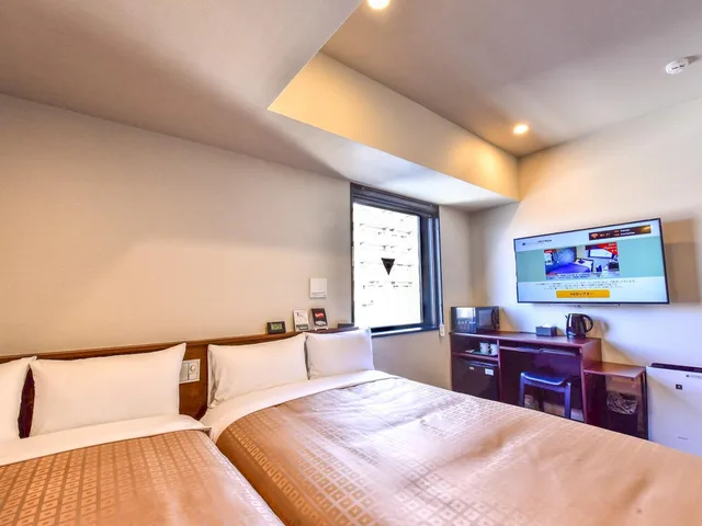 Semi Room, 2 Semi Double Beds، HOTEL LiVEMAX Hakata Nakasu 1/1