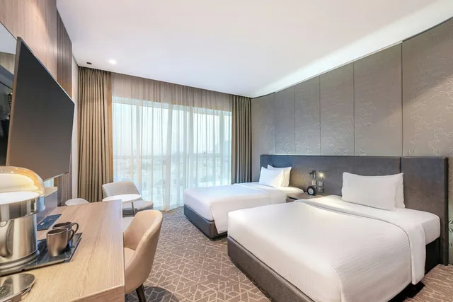 غرفة قياسية بسريرين منفصلين، Courtyard By Marriott Al Barsha Dubai 3/10