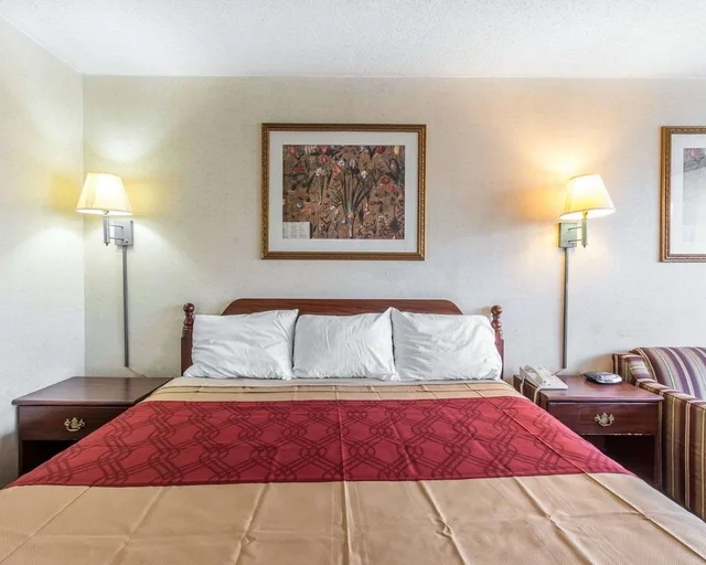غرفة قياسية بسرير كينج للمدخنين، Econo Lodge Calhoun South 4/8