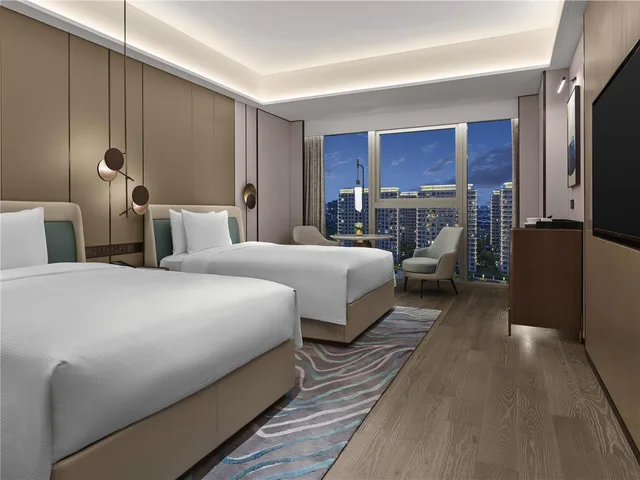 غرفة بسريرين منفصلين، Hilton Shanghai Greater Hongqiao 7/8
