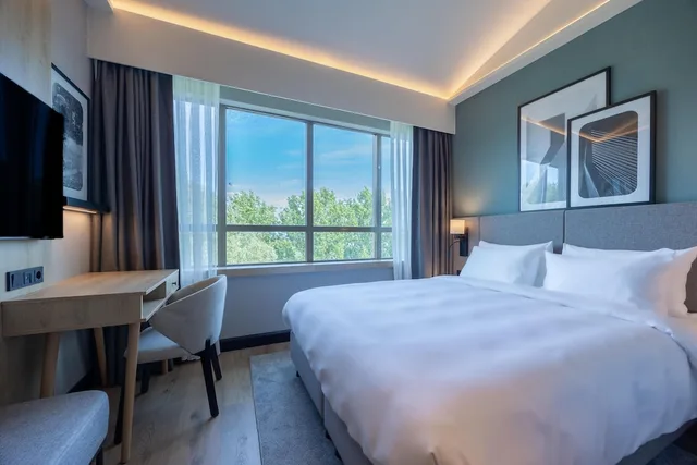 غرفة قياسية بسرير كوين، Radisson Hotel Amsterdam Schiphol Airport Hoofddorp 1/10