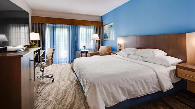 جناح بسرير كينج بإطلالة على النهر مع أريكة، Best Western Plus River Escape Inn & Suites 3/9